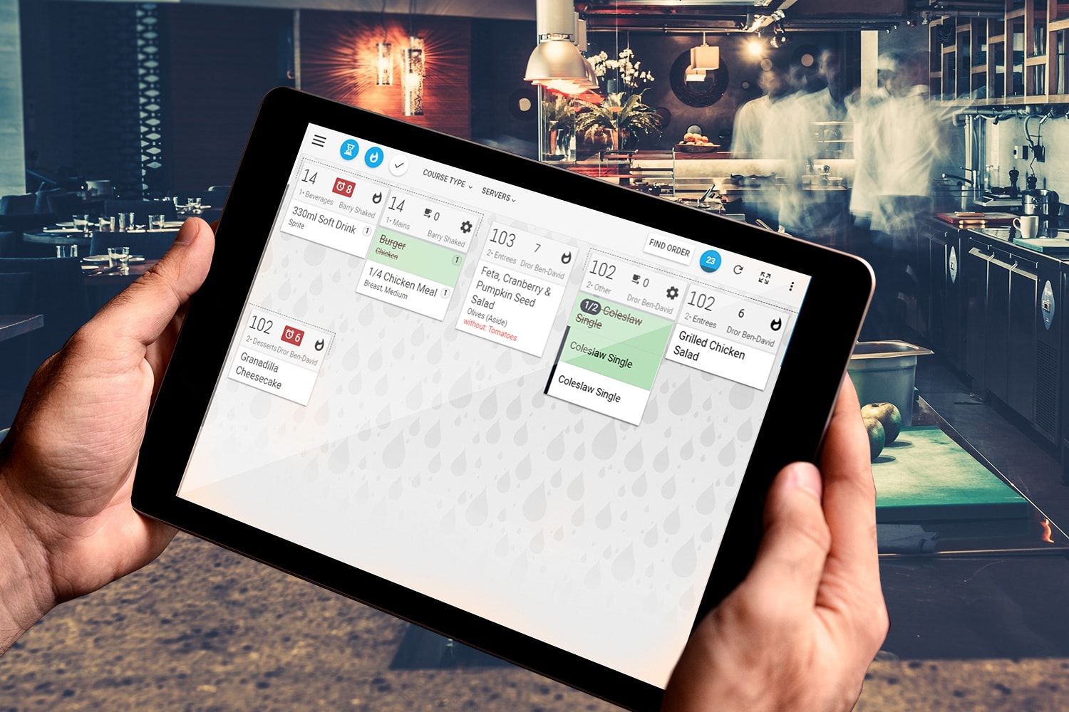 Restaurant kitchen display system